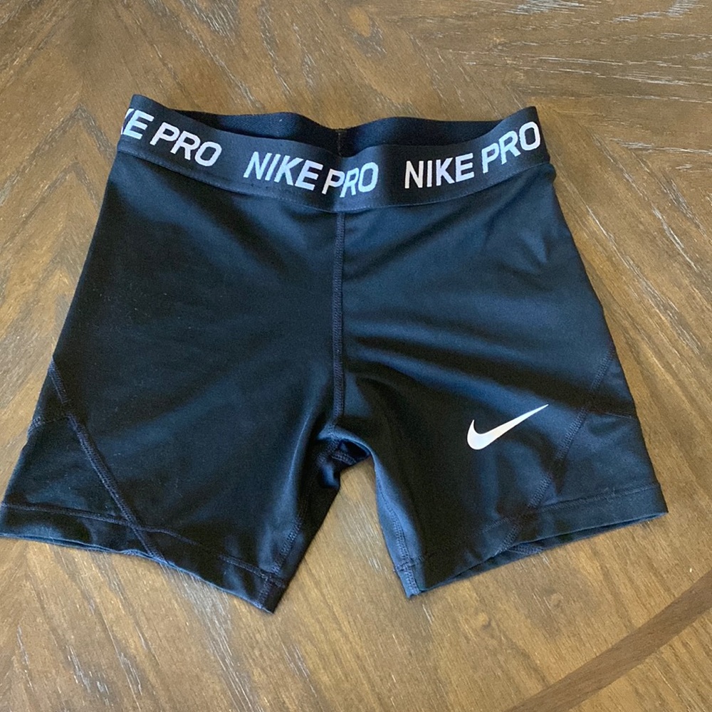 nike pro spandex, 4 inch, size YL, black